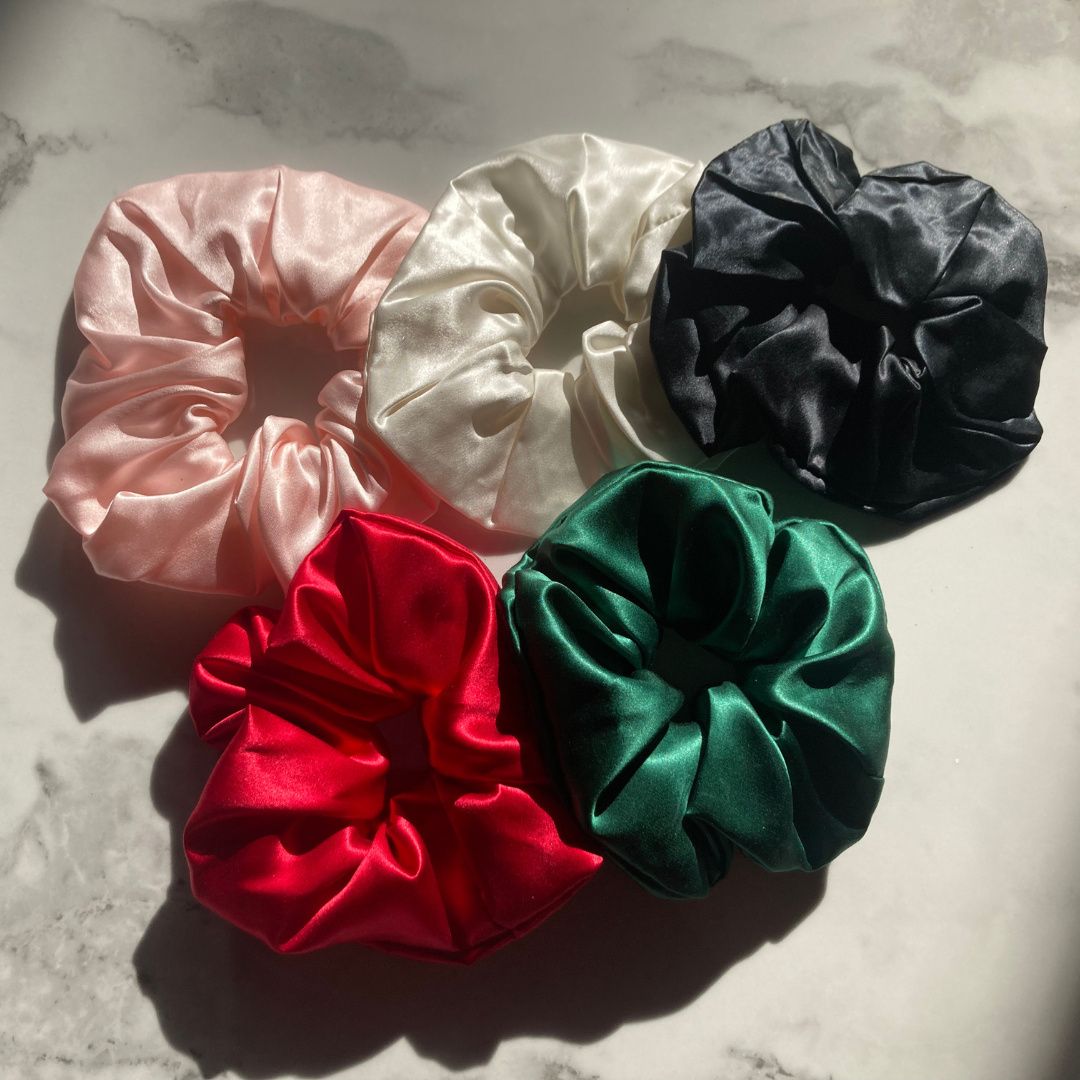 100% Mulberry Silk Scrunchies